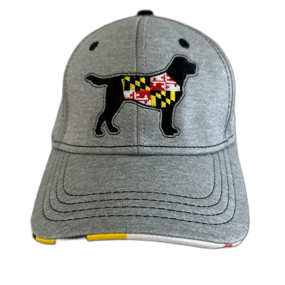 Maryland Cap Hat Unisex Adjustable Color Gray Maryland Flag My Maryland